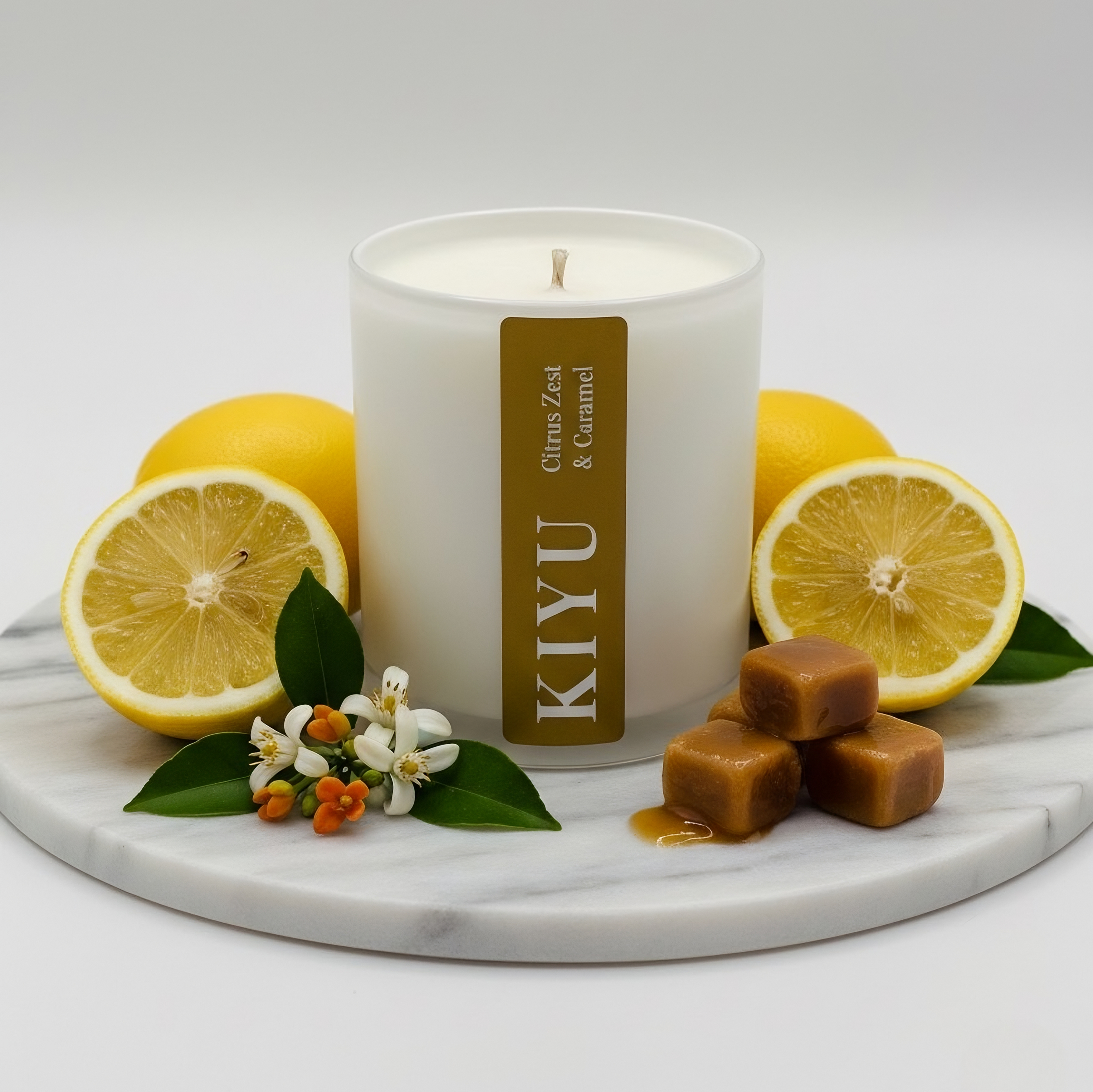 Citrus Zest & Caramel Duftkerze