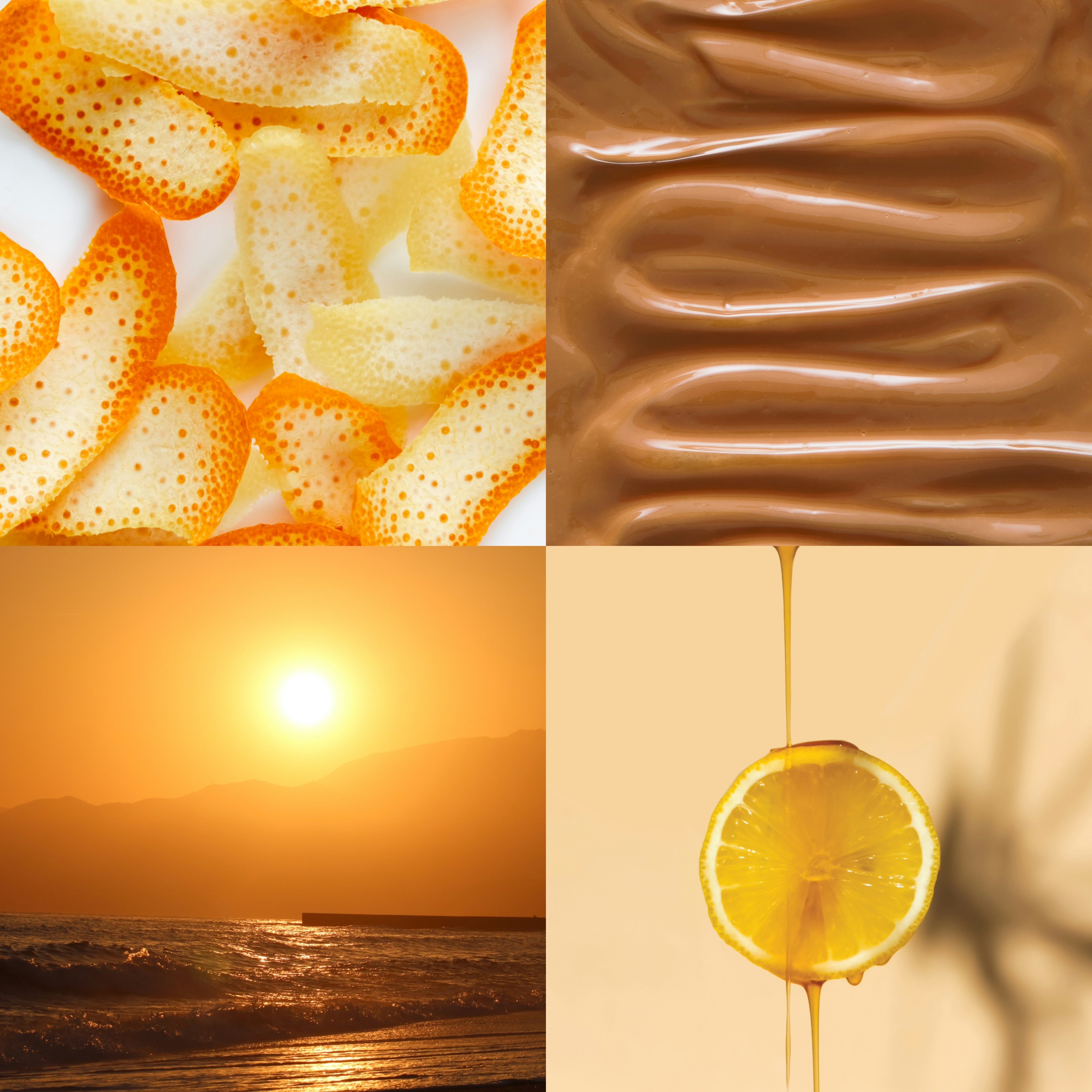 Citrus Zest & Caramel Duftkerze | Marmoriert