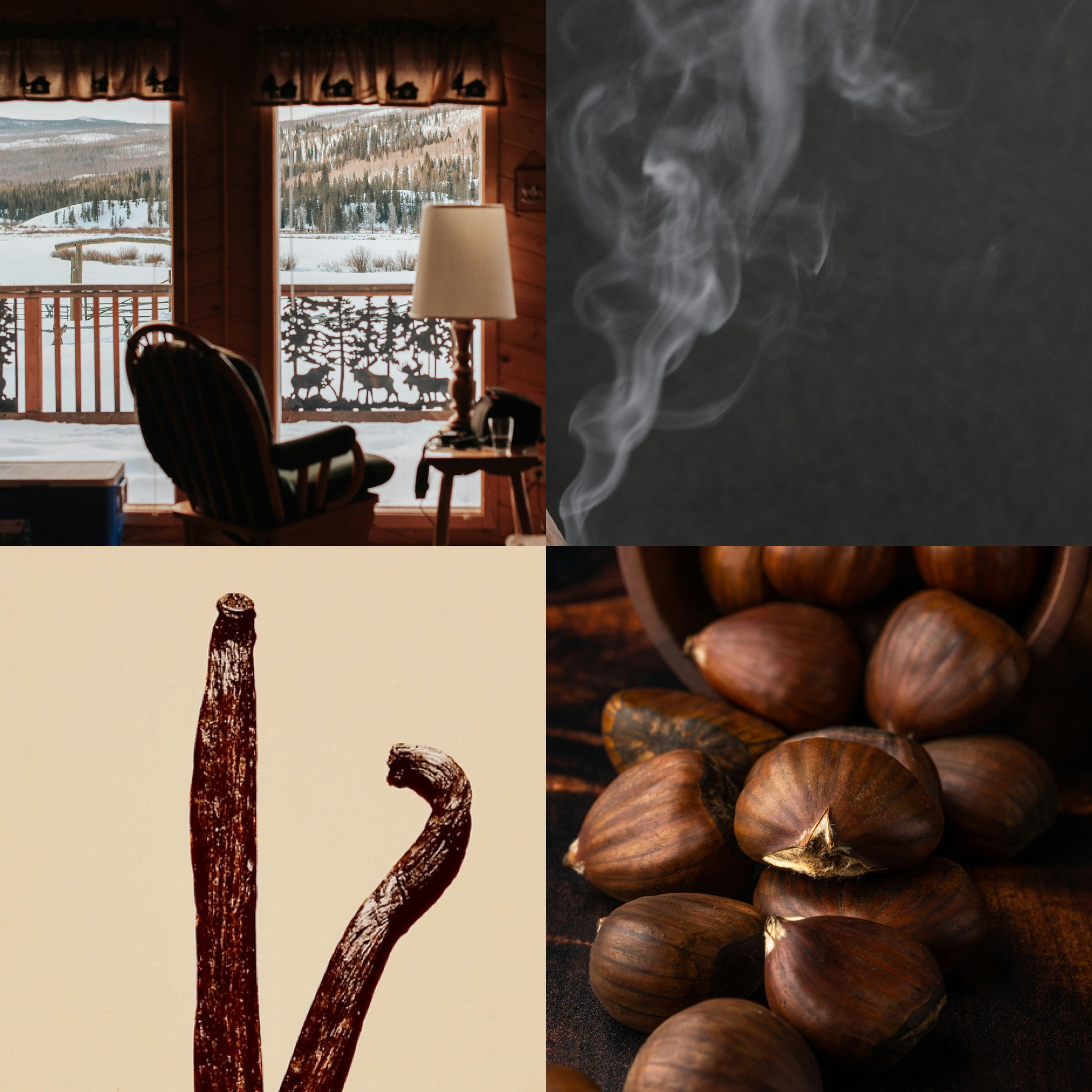 Smoked Vanilla & Chestnut Duftkerze | Marmoriert