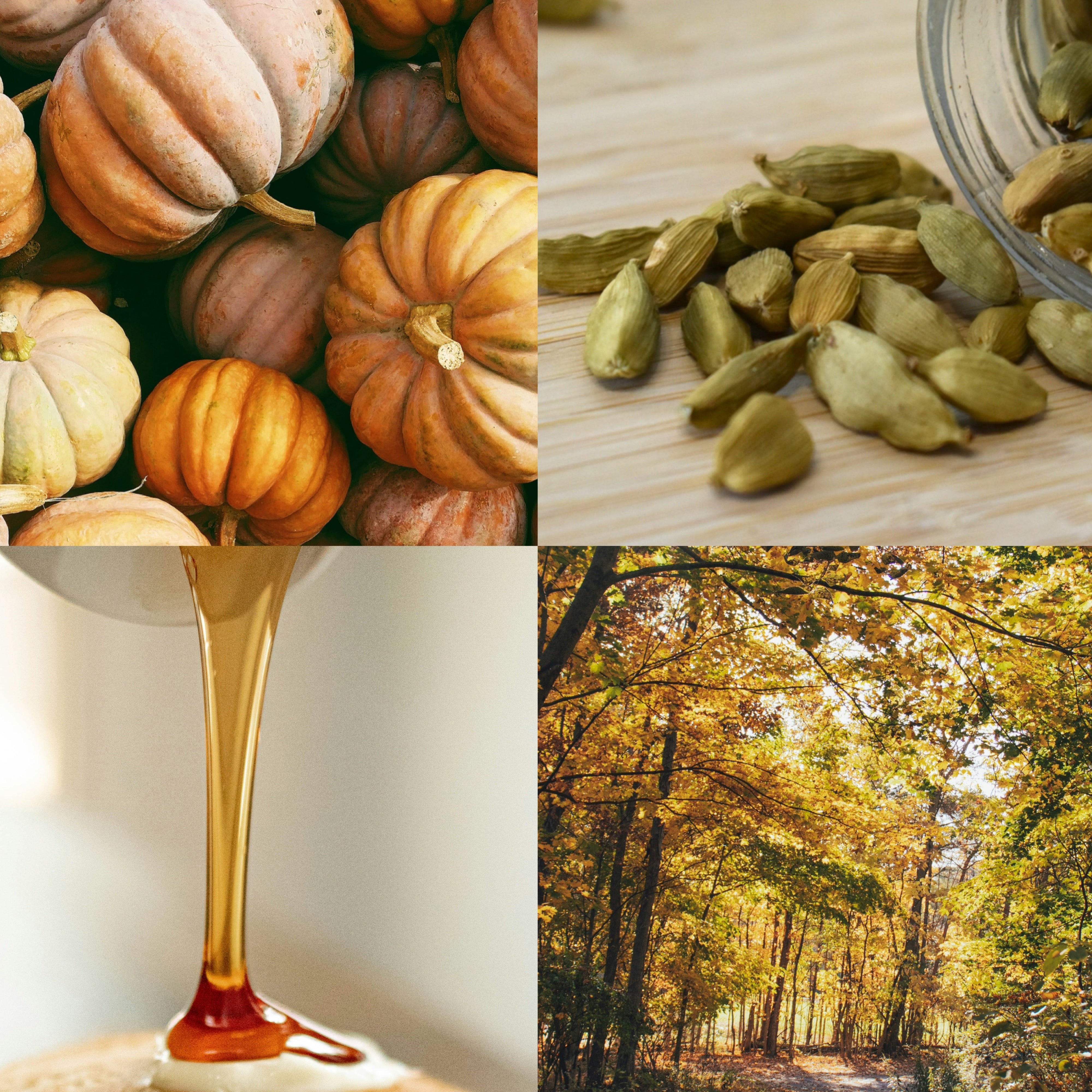 Pumpkin Spice & Cardamom Duftkerze | Marmoriert