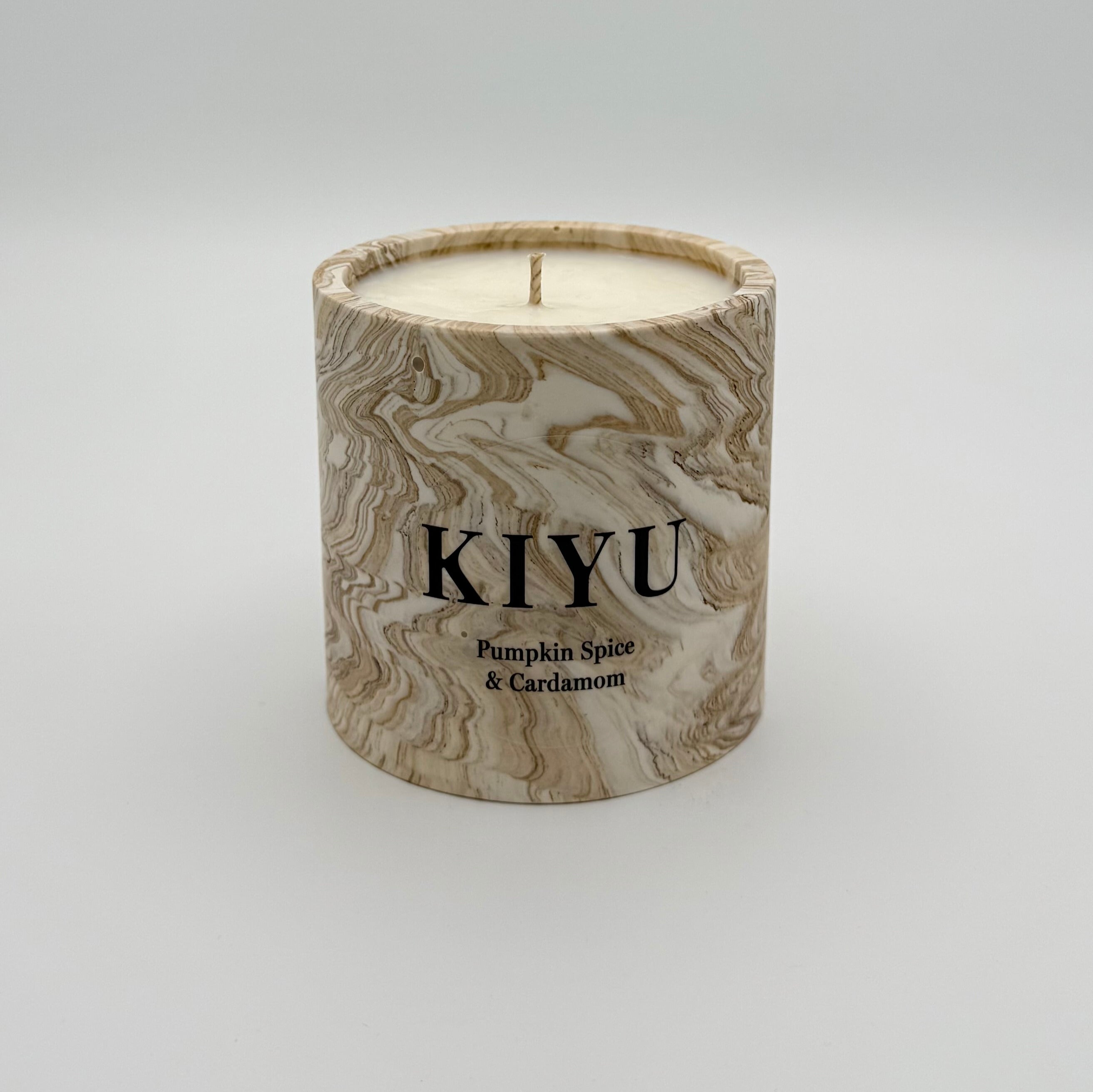 Pumpkin Spice & Cardamom Duftkerze | Marmoriert