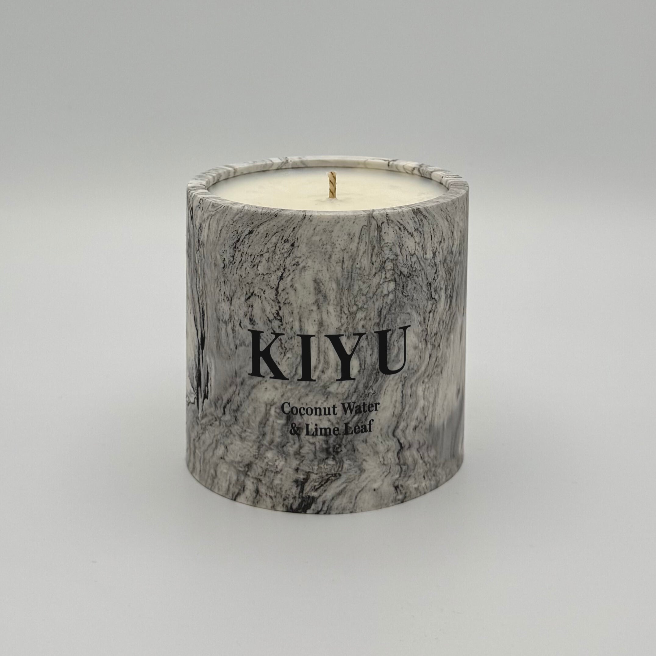Coconut Water & Lime Leaf Duftkerze | Marmoriert