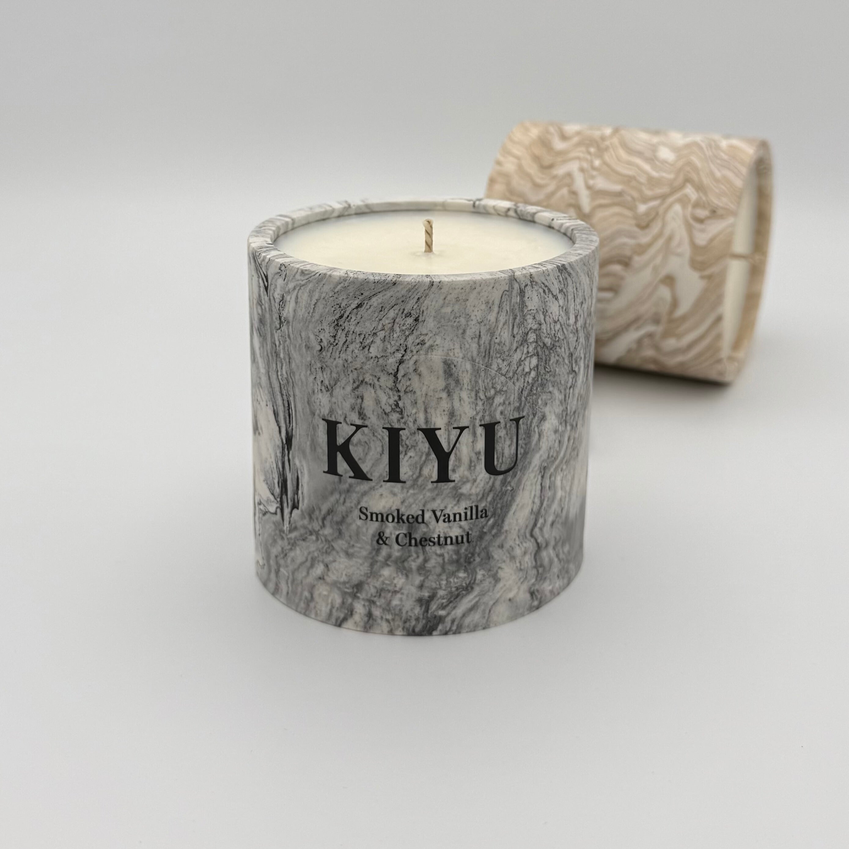 Smoked Vanilla & Chestnut Duftkerze | Marmoriert