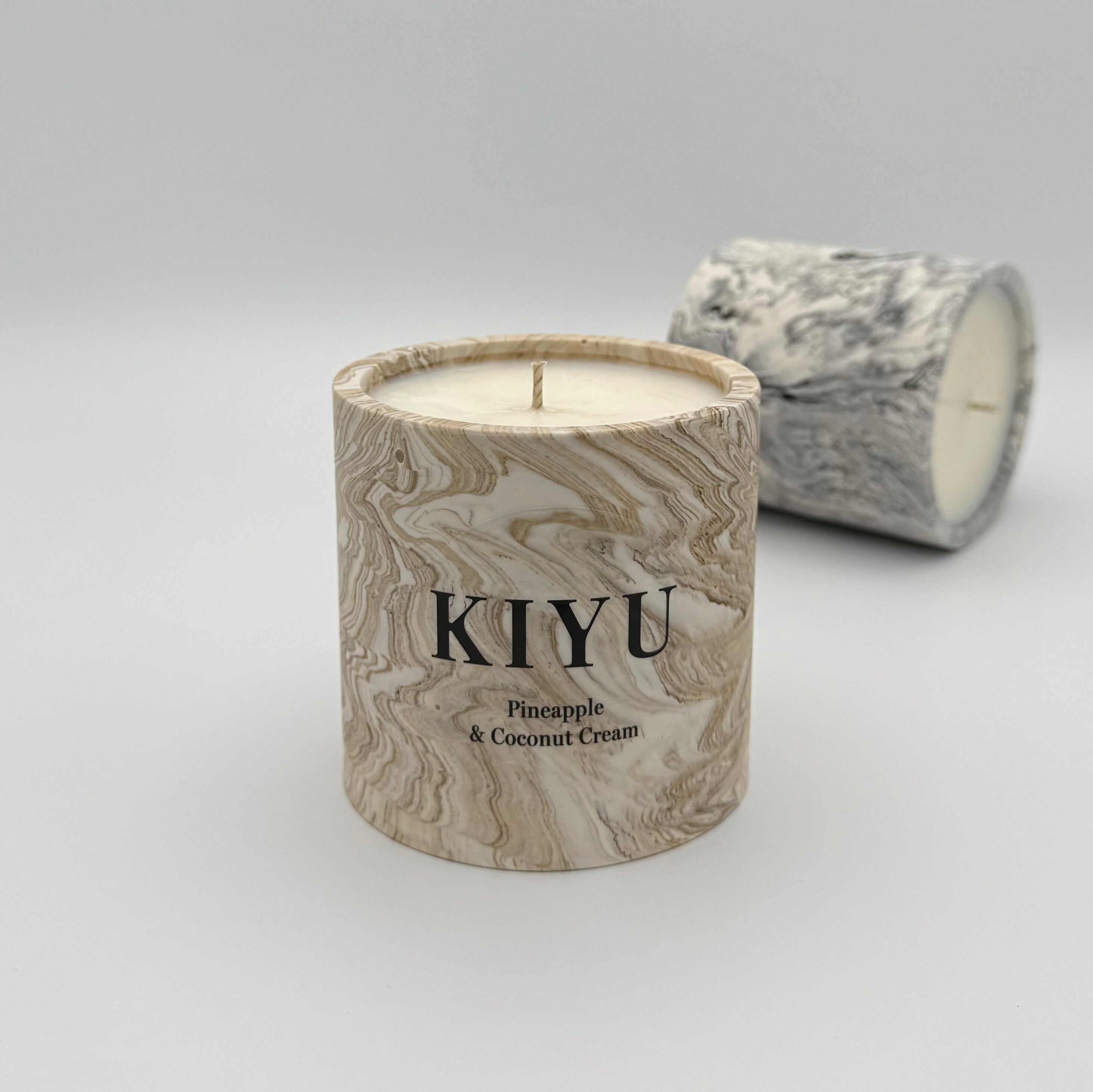Pineapple & Coconut Cream Duftkerze | Marmoriert